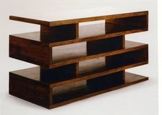 magazine/newspaper shelf by Walter Gropius, built in the Bauhaus cabinetmaking workshop, 1923